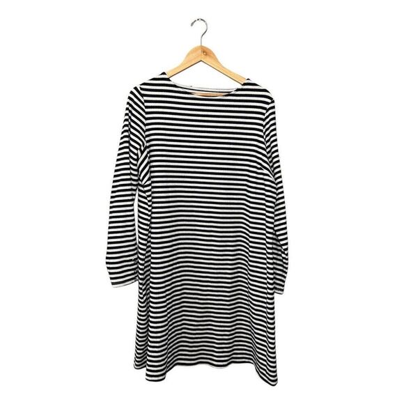 Holly & Whyte Lindex Shirt Dress Women’s 1X Long Sleeve Stripes Cotton Blend - Picture 1 of 7